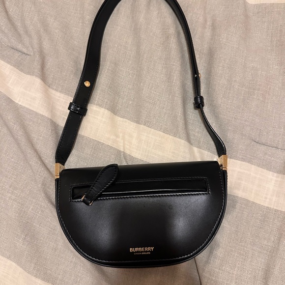 Burberry Black Crossbody Bag with Gold Accents - Picture 1 of 4